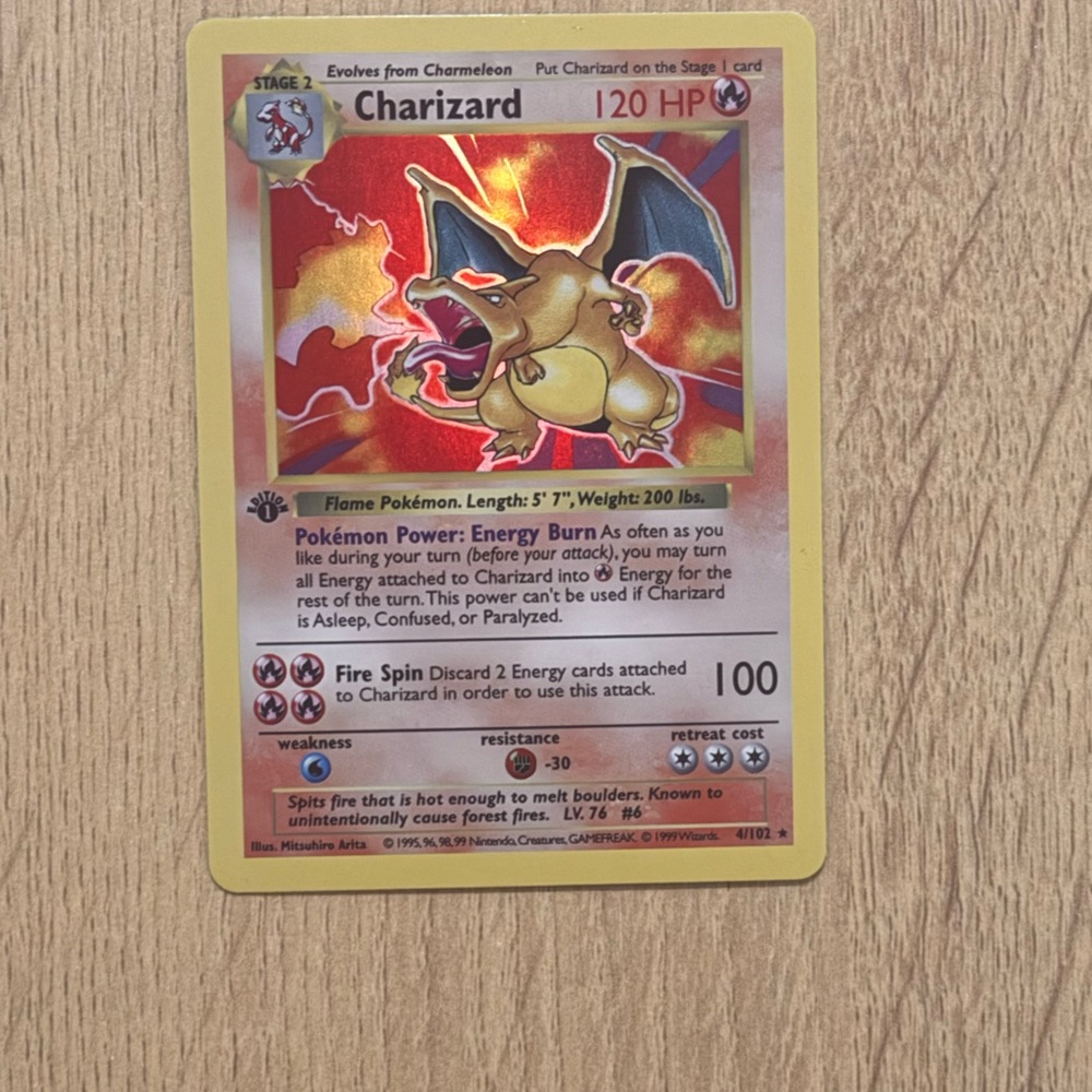 Charizard base set custom